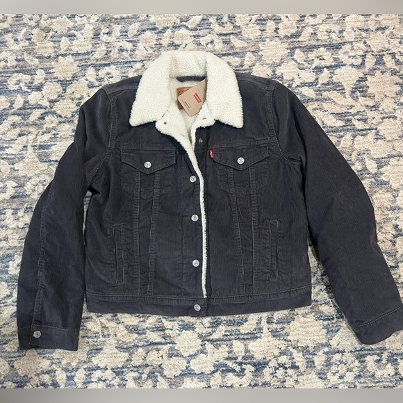 Levi’s Trucker Corduroy Sherpa Jacket NWT - Picture 9 of 9